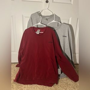Adidas crewneck sweat shirts